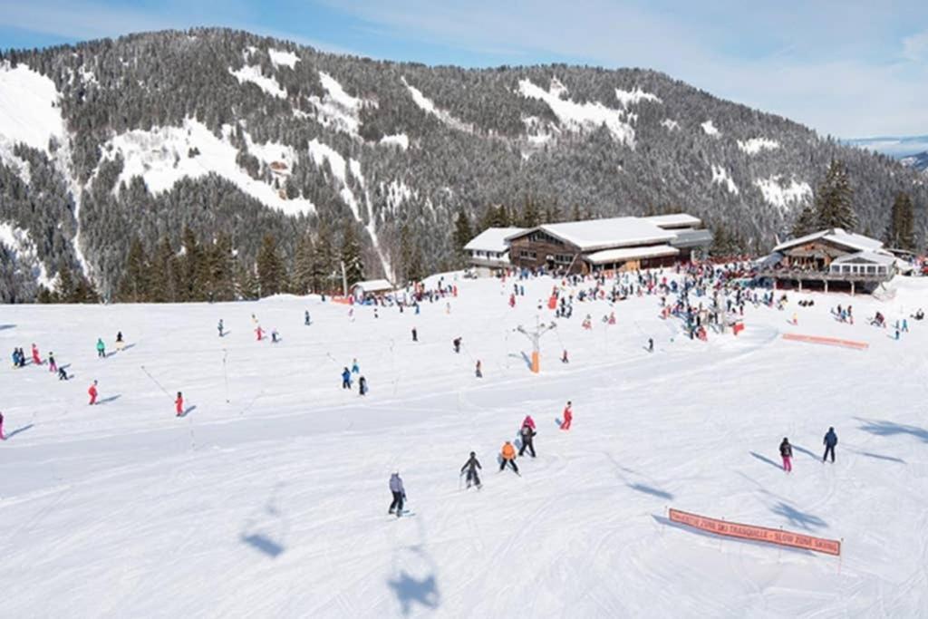 L'Enchalpe, Grand Et Lumineux Studio Avec Coin Montagne 5 Personnes, 60M Des Pistes, Piscine Couverte, Wifi, Grand Balcon Expo Est, Draps Non Compris Saint-Jean-dʼAulps Εξωτερικό φωτογραφία