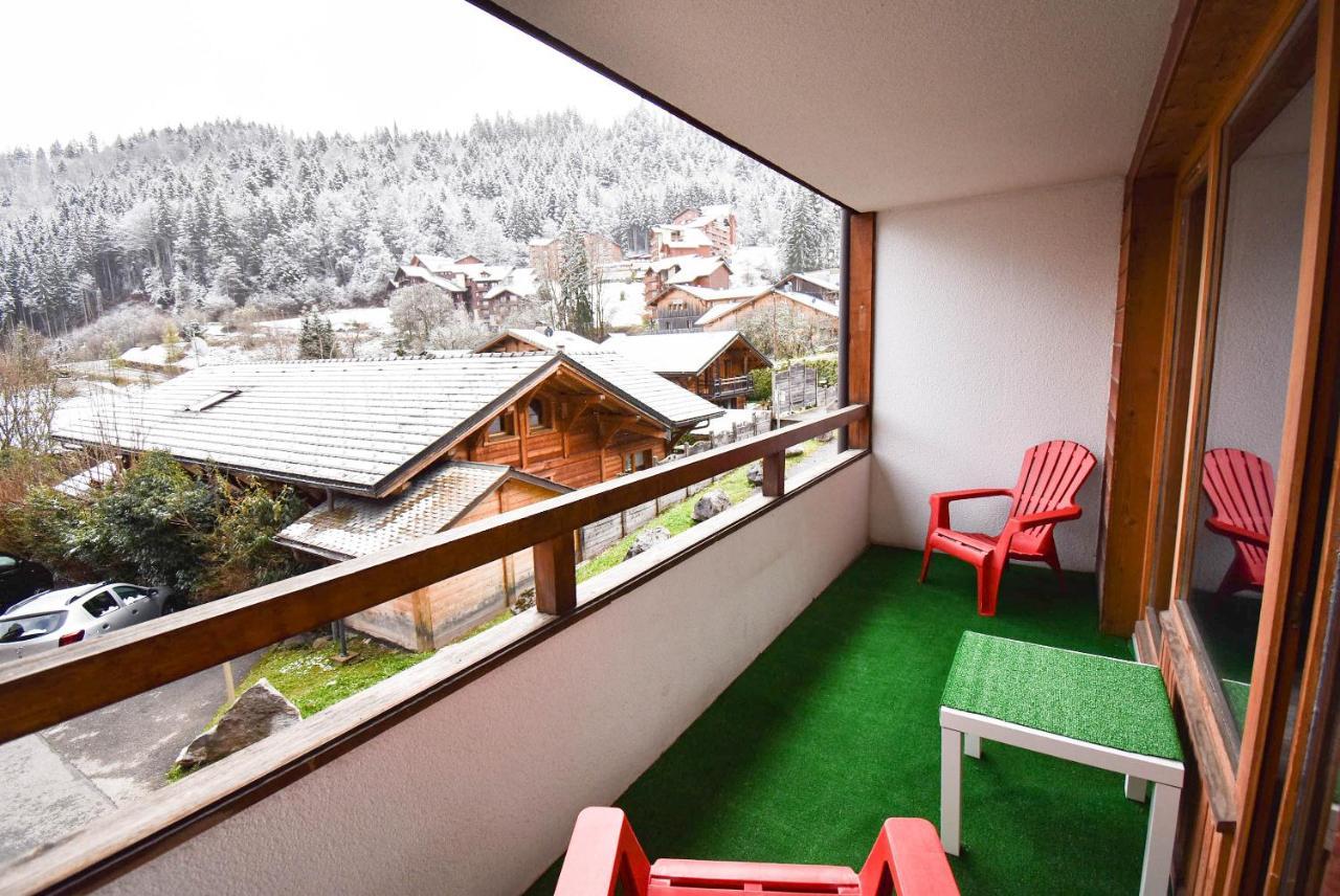 L'Enchalpe, Grand Et Lumineux Studio Avec Coin Montagne 5 Personnes, 60M Des Pistes, Piscine Couverte, Wifi, Grand Balcon Expo Est, Draps Non Compris Saint-Jean-dʼAulps Εξωτερικό φωτογραφία