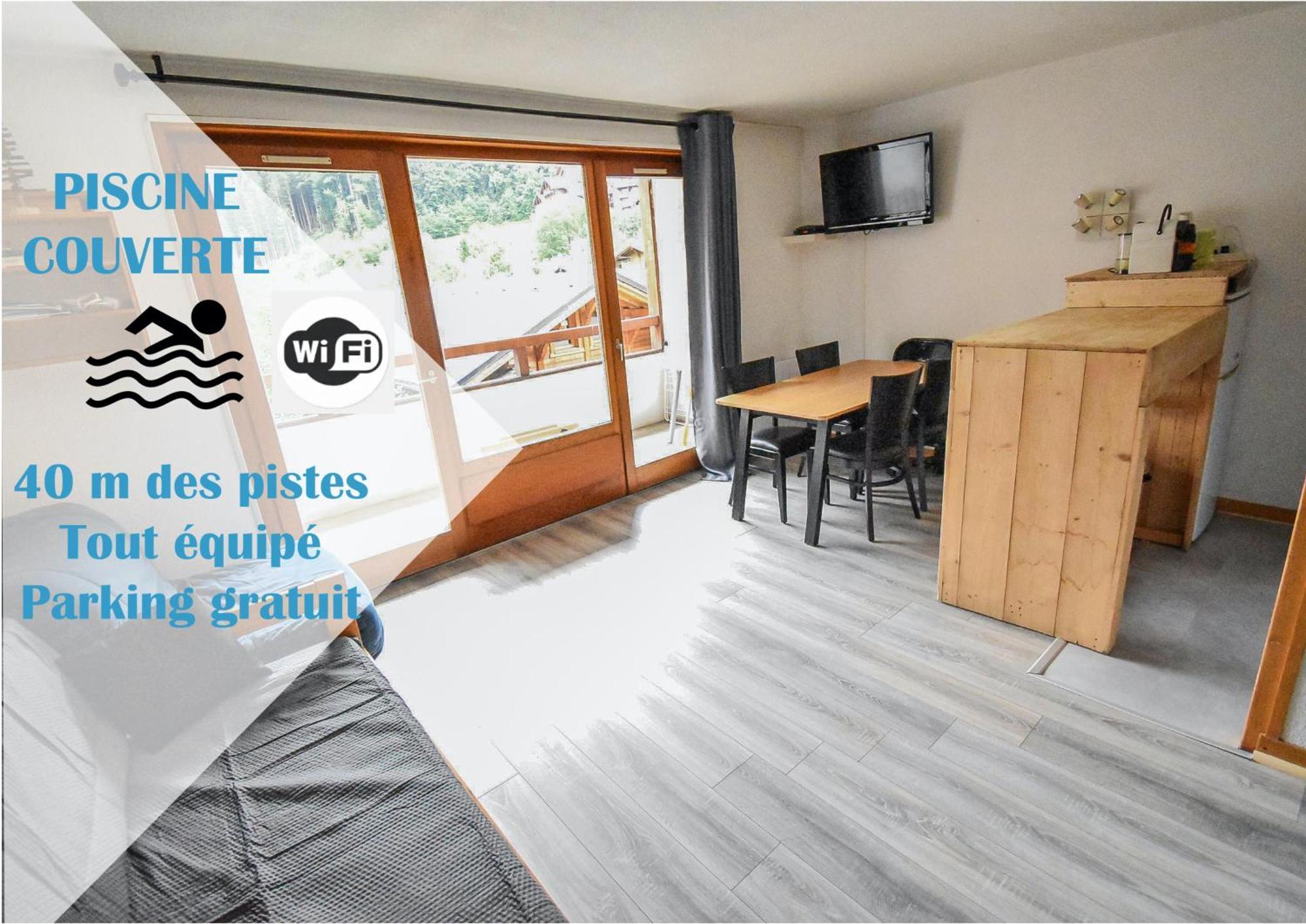 L'Enchalpe, Grand Et Lumineux Studio Avec Coin Montagne 5 Personnes, 60M Des Pistes, Piscine Couverte, Wifi, Grand Balcon Expo Est, Draps Non Compris Saint-Jean-dʼAulps Εξωτερικό φωτογραφία